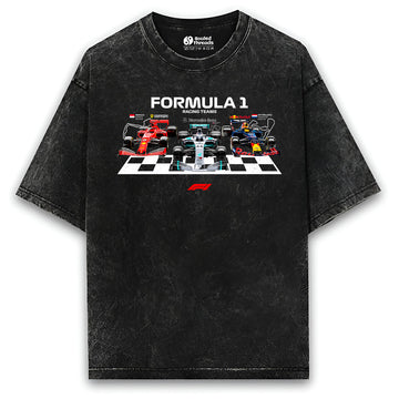 Formula 1 Acid Washed Oversized (Unisex Fit)