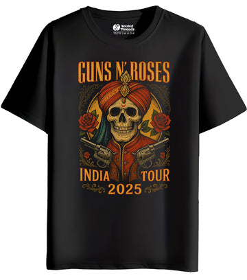 Guns N Roses Mumbai Concert Regular T-shirt | Unofficial Fan made GNR T-shirt