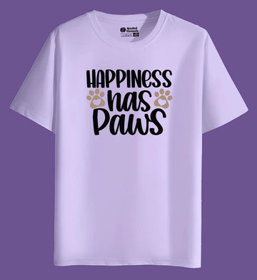 Happiness Has Paws Regular Fit T-shirt