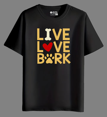 Live Love Bark Unisex Regular Fit T-shirt