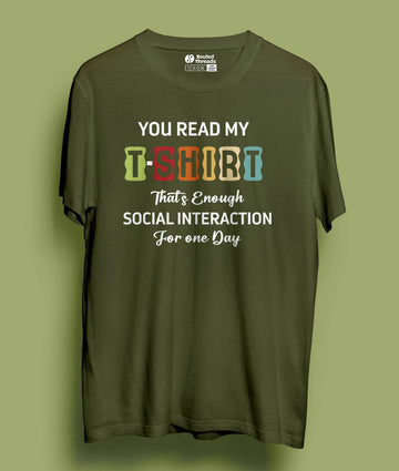 Read my T-shirt Unisex Half Sleeve T-shirt