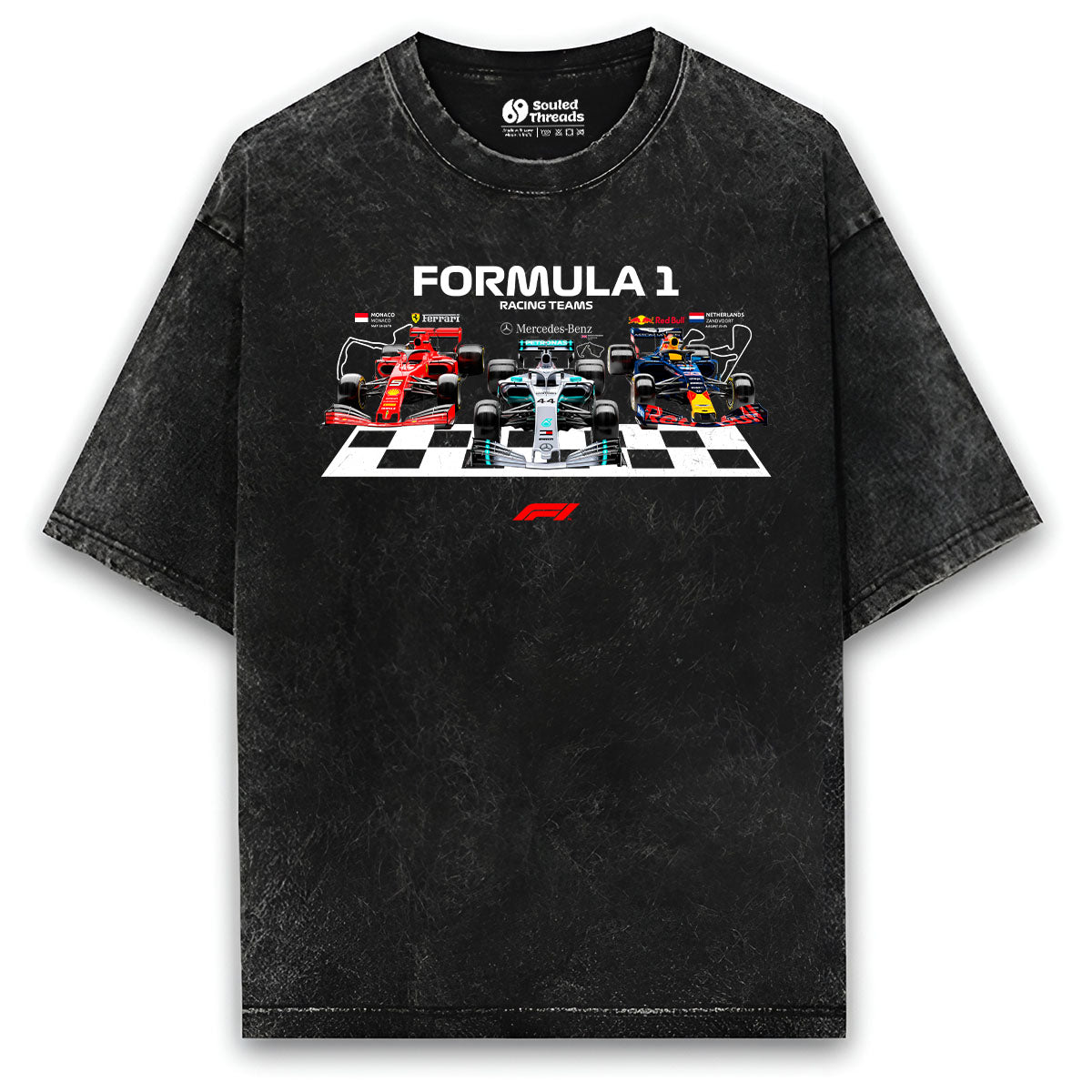 Formula 1 Acid Washed Oversized (Unisex Fit)