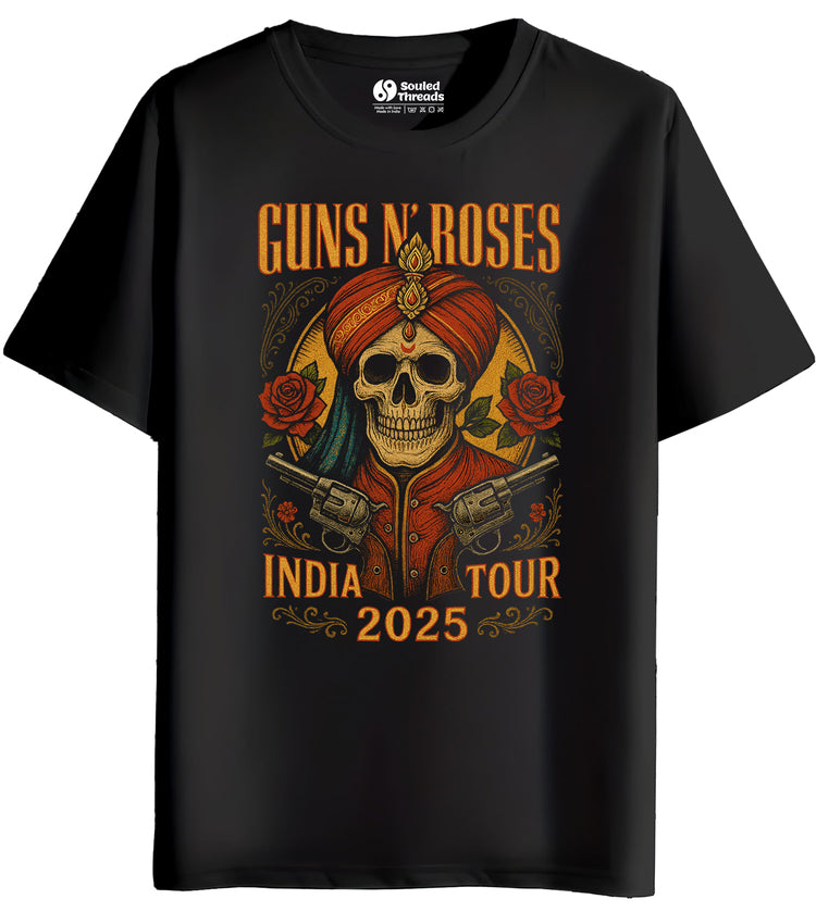 Guns N Roses Mumbai Concert Regular T-shirt | Unofficial Fan made GNR T-shirt