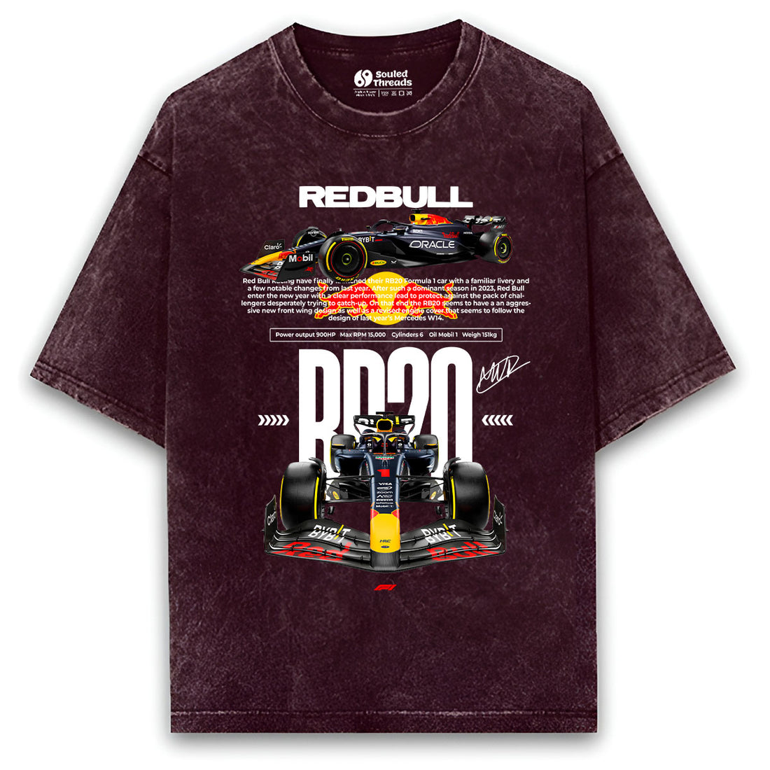 F1 x Redbull Acid Washed (Unisex Fit)