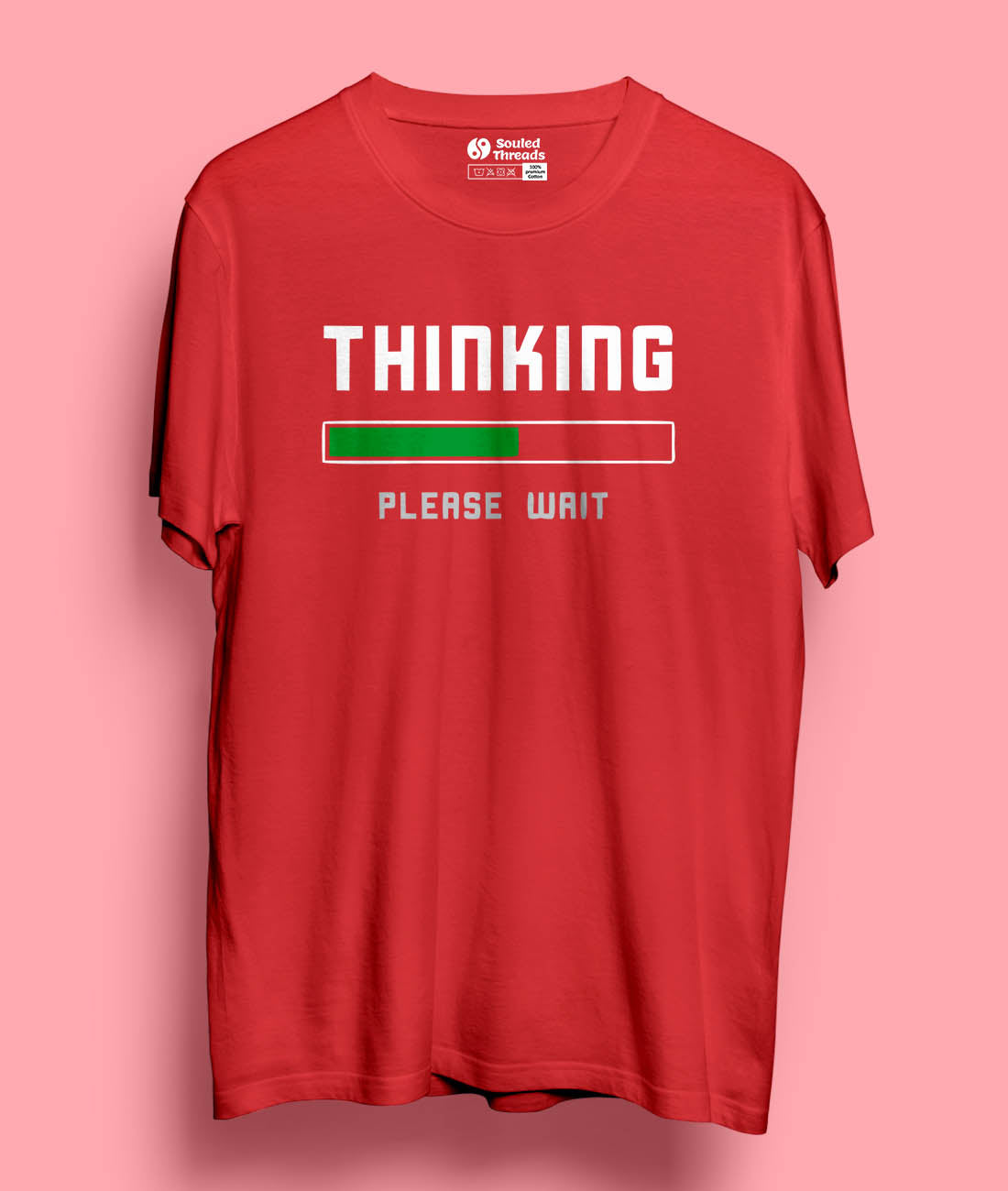 Thinking Unisex Half Sleeve T-shirt
