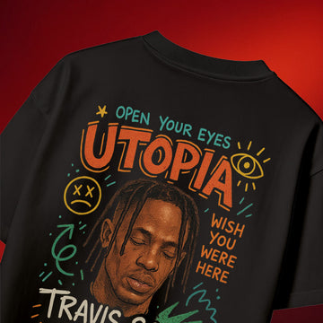 Travis Scott India Tour Concert T-shirt | Utopia Oversized fit Unisex Premium cotton Tee