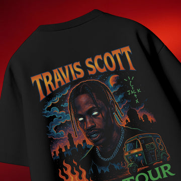 Travis Scott India Tour Concert T-shirt | Oversized fit Unisex Premium cotton Tee
